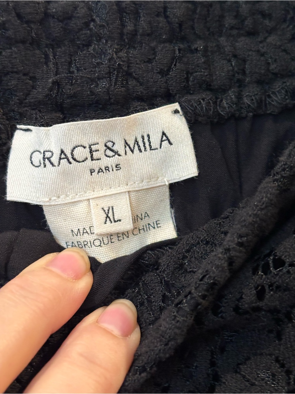 Grace & Mila Vincent lace wide leg pants size XL new without tags!! - Picture 6 of 9